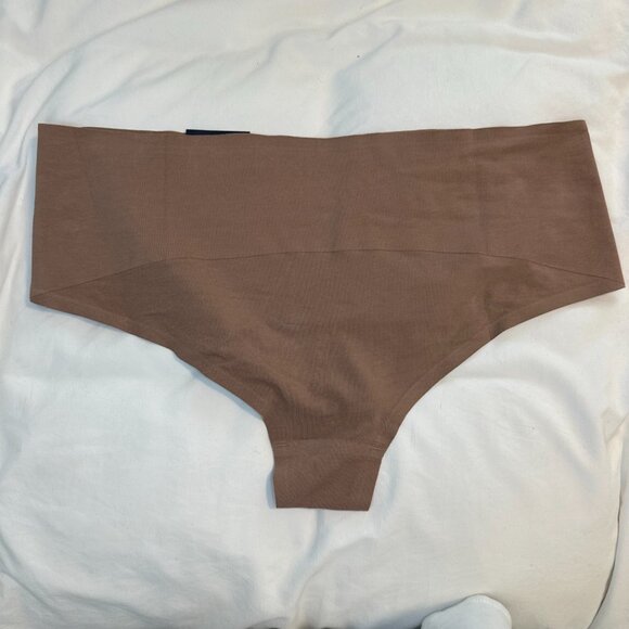SPANXsupersmooth Undie-tectable Supima Cotton Tanga in Cafe Au Lait 1X NEW - Picture 4 of 8